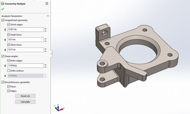 Six essential tools for solidworks users working with additive manufacturing Geometry Analysis